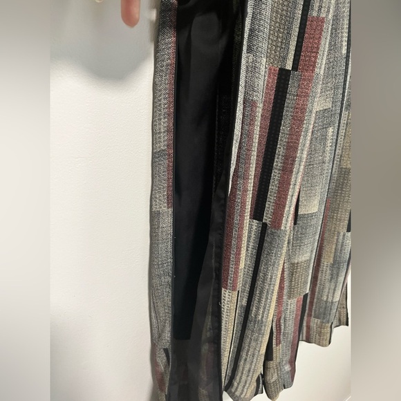 Ezekiel Women’s Wide-Leg Pants XXL Geometric Print High-Waist Flowy Trousers - Picture 8 of 11